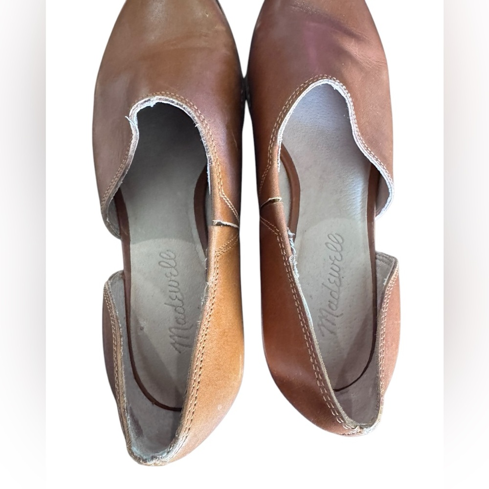 Madewell The Lucie Shoe in Leather Tan Size 7 Slip On - Picture 10 of 12